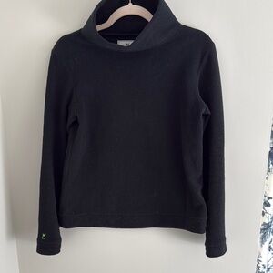 Dudley Stephens Black Cowl & Turtleneck Sweater